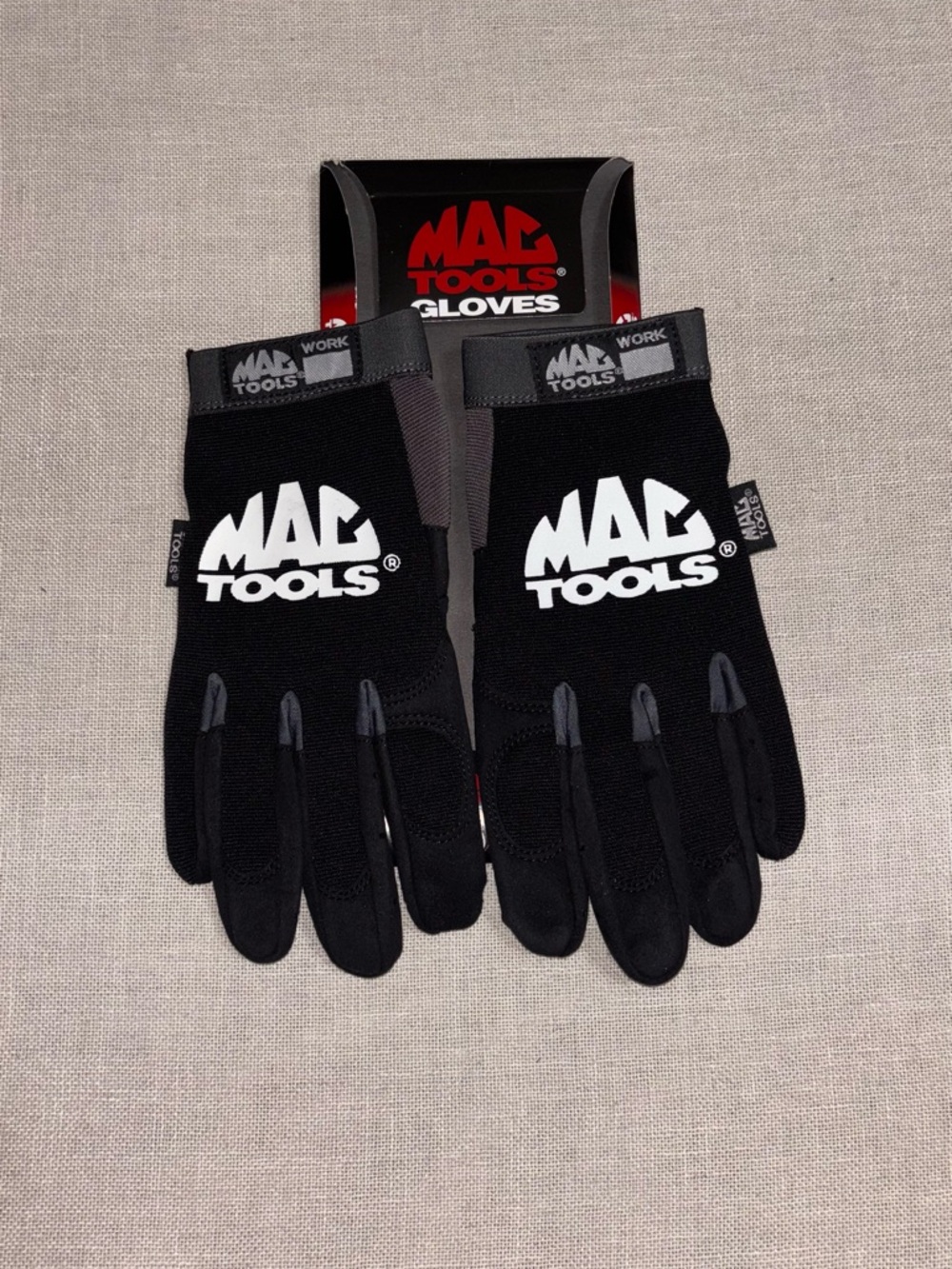 🆕 MAC Tools Work Gloves Men’s Medium (Size 9) Black Grip Utility Gloves NWT